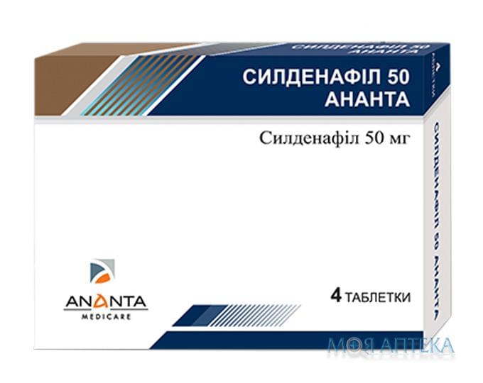 Силденафил-сз 50 мг 4 шт. таблетки, покрытые пленочной.