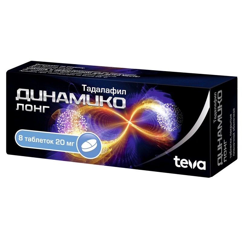 Динамико лонг таблетки покрытые плёночной оболочкой 20мг №2
