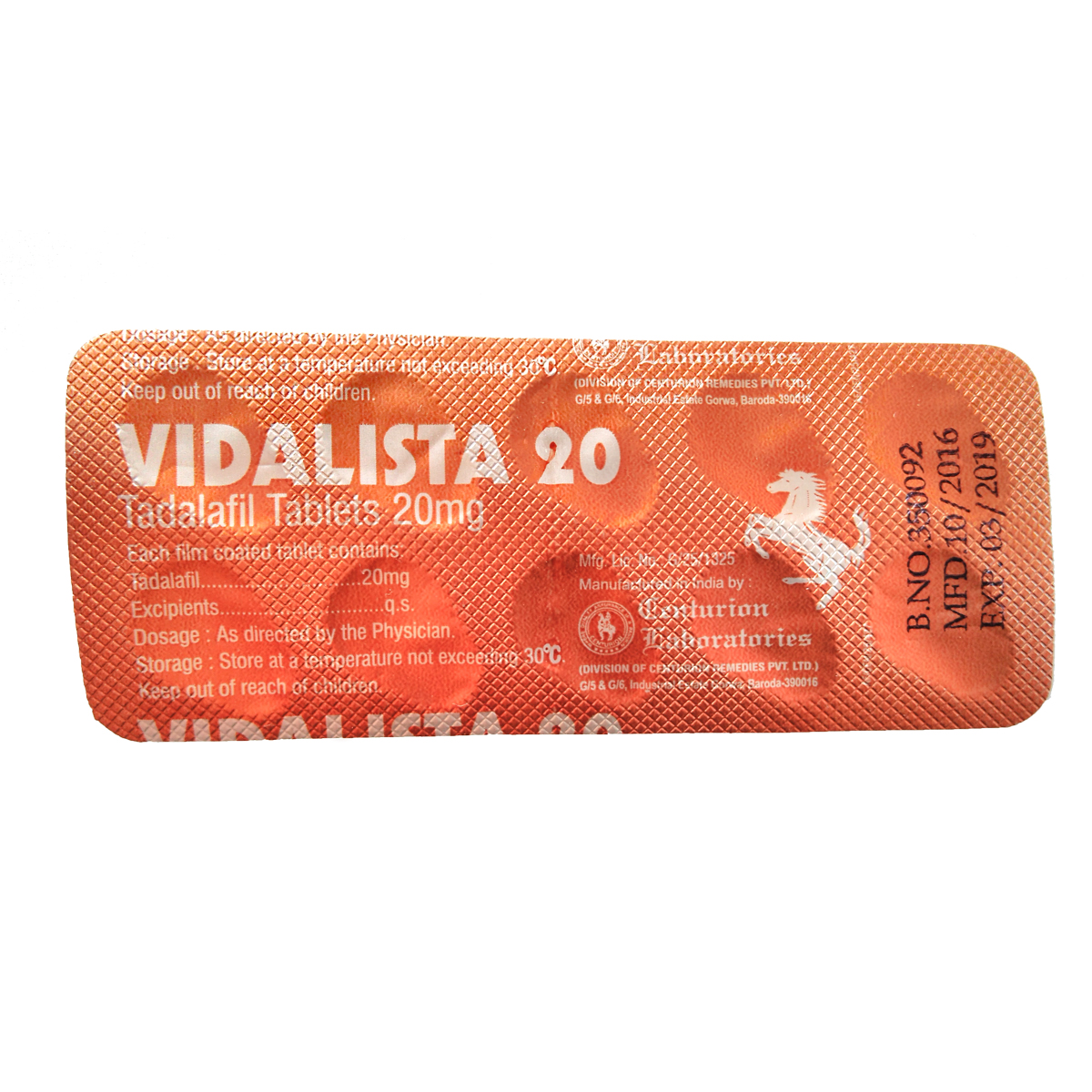 Сиалис Vidalista 20 мг купить цена от 320.00 грн. - Киев.