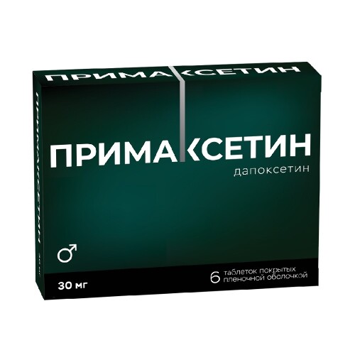 Дапоксетин — описание вещества, фармакология, применение.