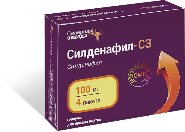 СИЛДЕНАФИЛ САНДОЗ табл. 100 мг. * 4 SILDENAFIL SANDOZ tabl.