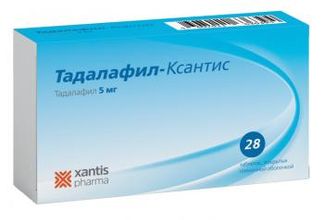 Тадалафил-ксантис 5 мг 28 шт. таблетки, покрытые пленочной оболочкой