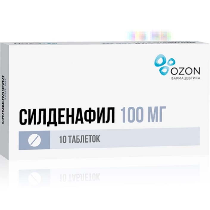 Силденафил-тева 100мг 24 шт. таблетки покрытые пленочной.